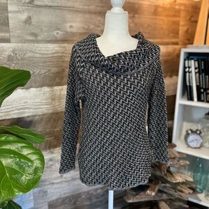 Eight Eight Eight houndstooth slouch neck sweater - S